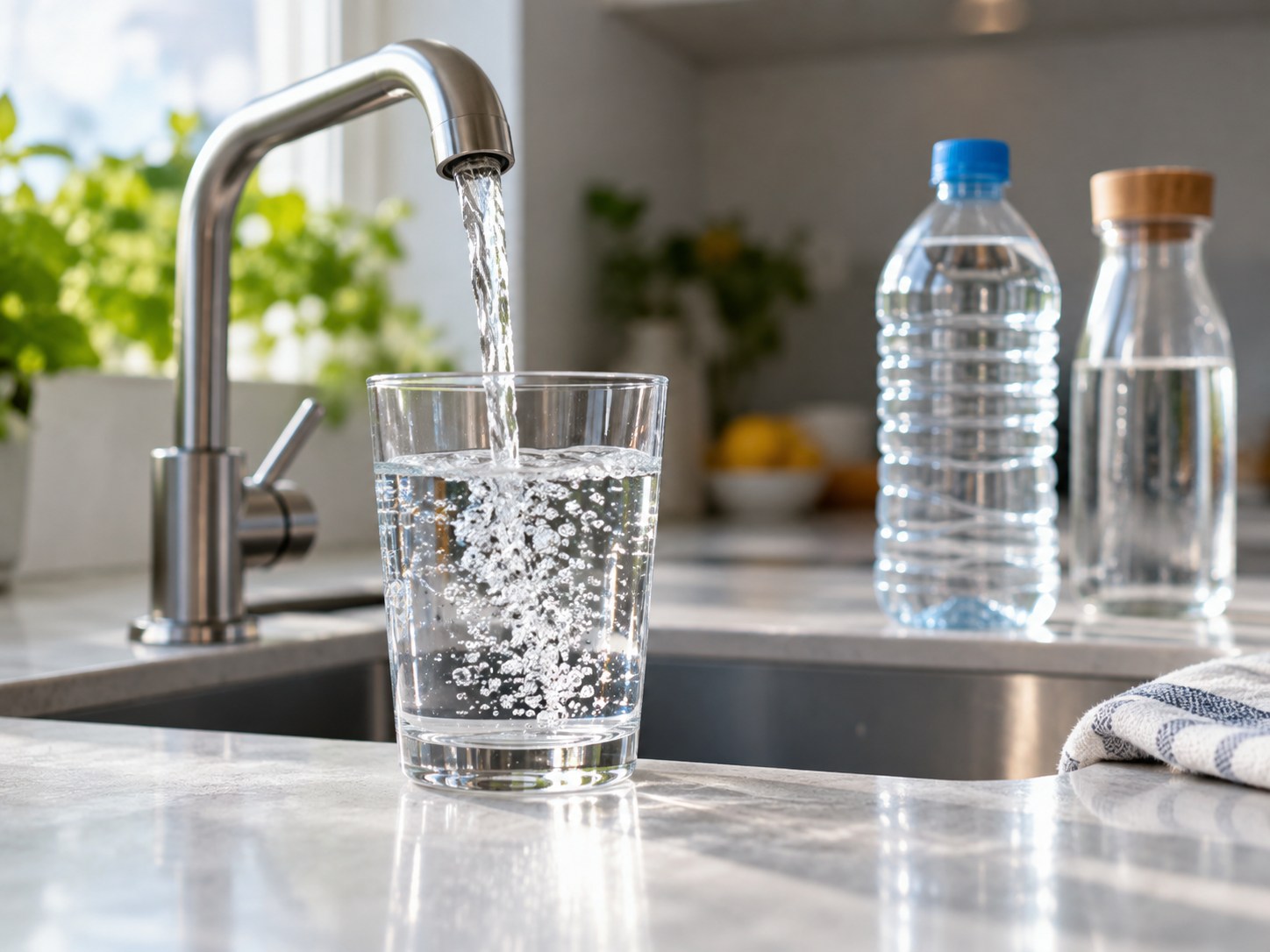 Fotografía sobre ¿El agua embotellada contiene más microplásticos que el agua del grifo?